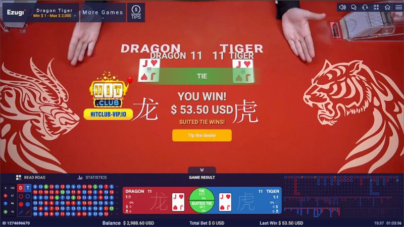 Anh em cần phải lưu ý khi tham gia chơi game Rồng Hổ