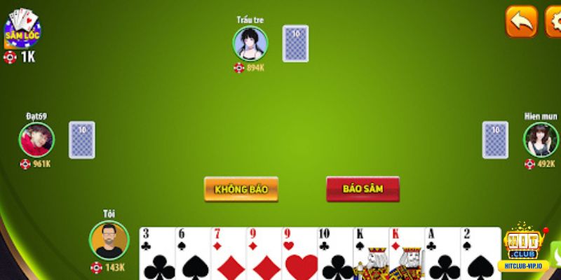 Thứ tự bài trong Sâm Lốc