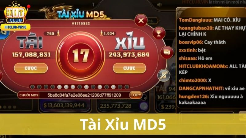Tài xỉu MD5 với giao diện đẹp mắt và rất dễ chơi